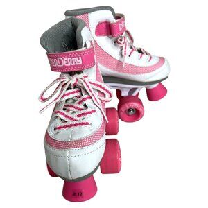 Roller Derby Firestar Girls Roller Skates Size 12 Pink & White